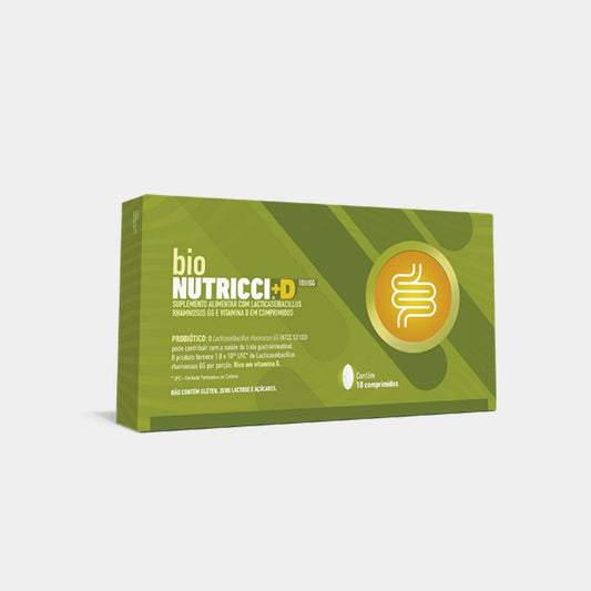 bio nutricci d 10 bi LGG probiotico com vitamina d3 2000 ui, 10 comprimidos, embalagem antiga