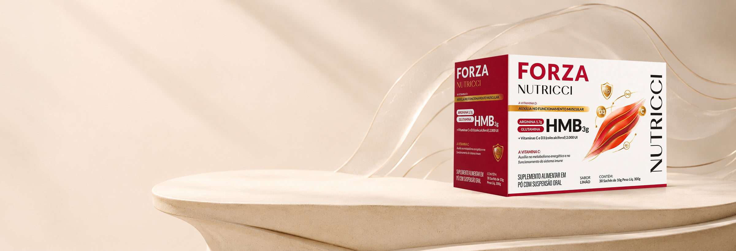 Forza nutricci suplemento com HMB para sarcopenia e manutenção de massa muscular