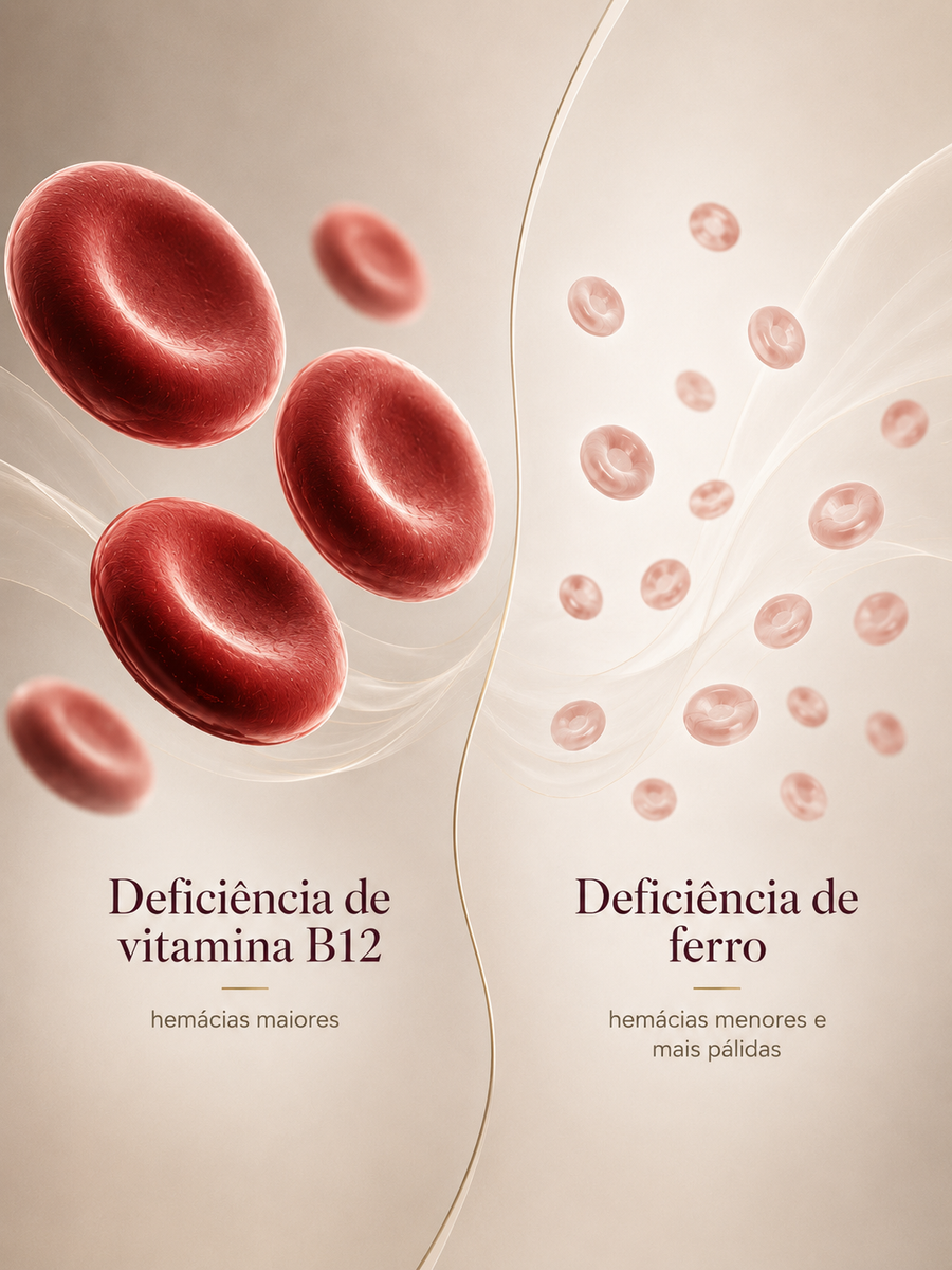 ANEMIA POR DEFICIÊNCIA DE VITAMINA B12 OU FERRO