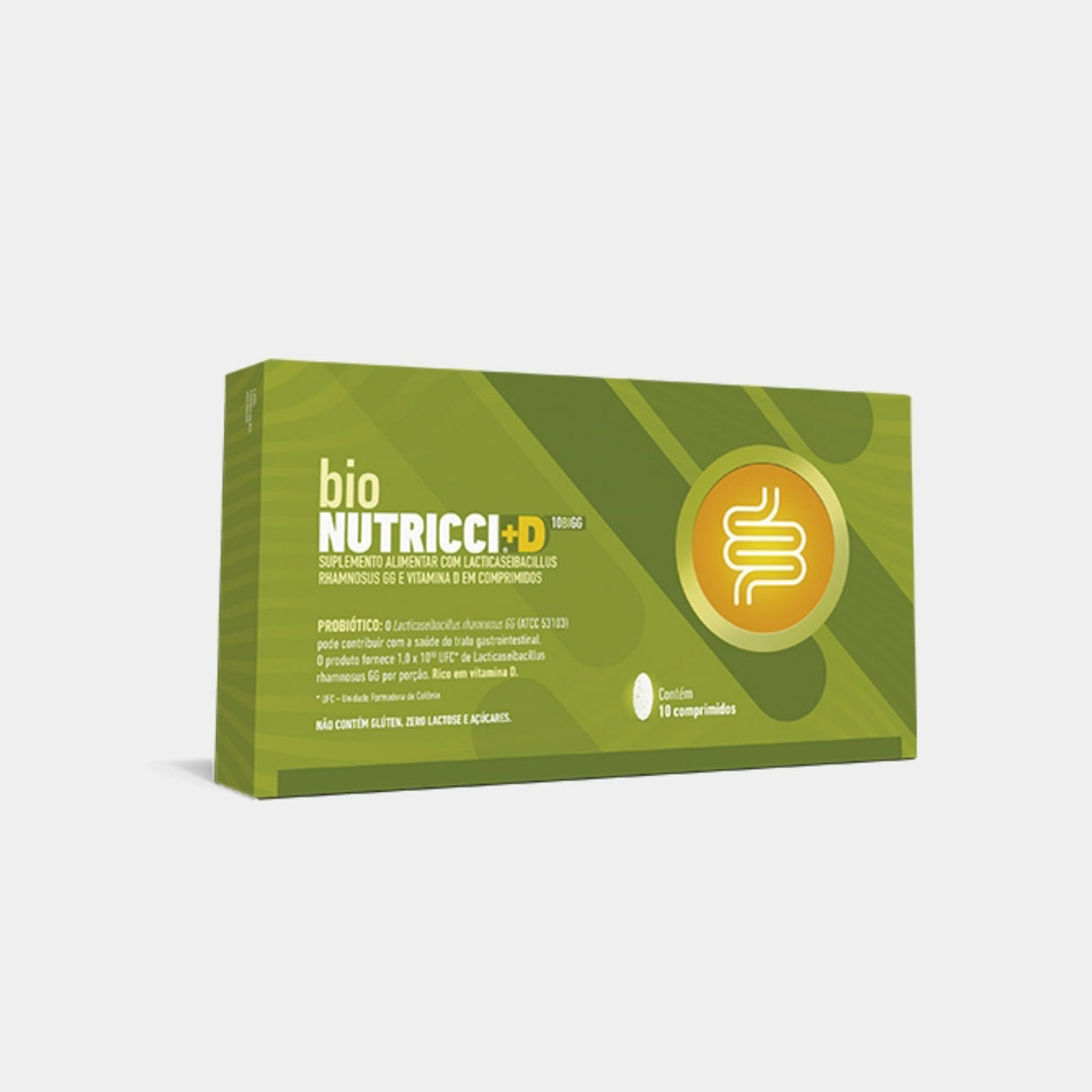 bio nutricci d 10 bi LGG probiotico com vitamina d3 2000 ui, 10 comprimidos, embalagem antiga