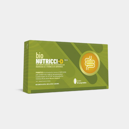 bio nutricci d 10 bi LGG probiotico com vitamina d3, 30 comprimidos, embalagem antiga