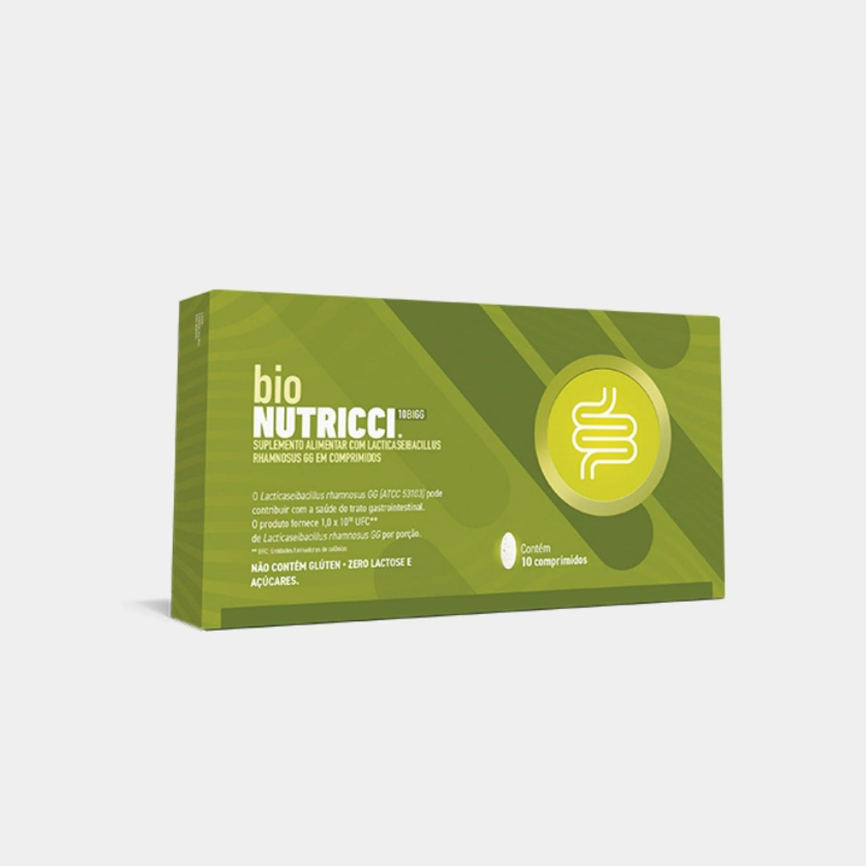 bio nutricci probiotico lgg 10 comprimidos embalagem antiga
