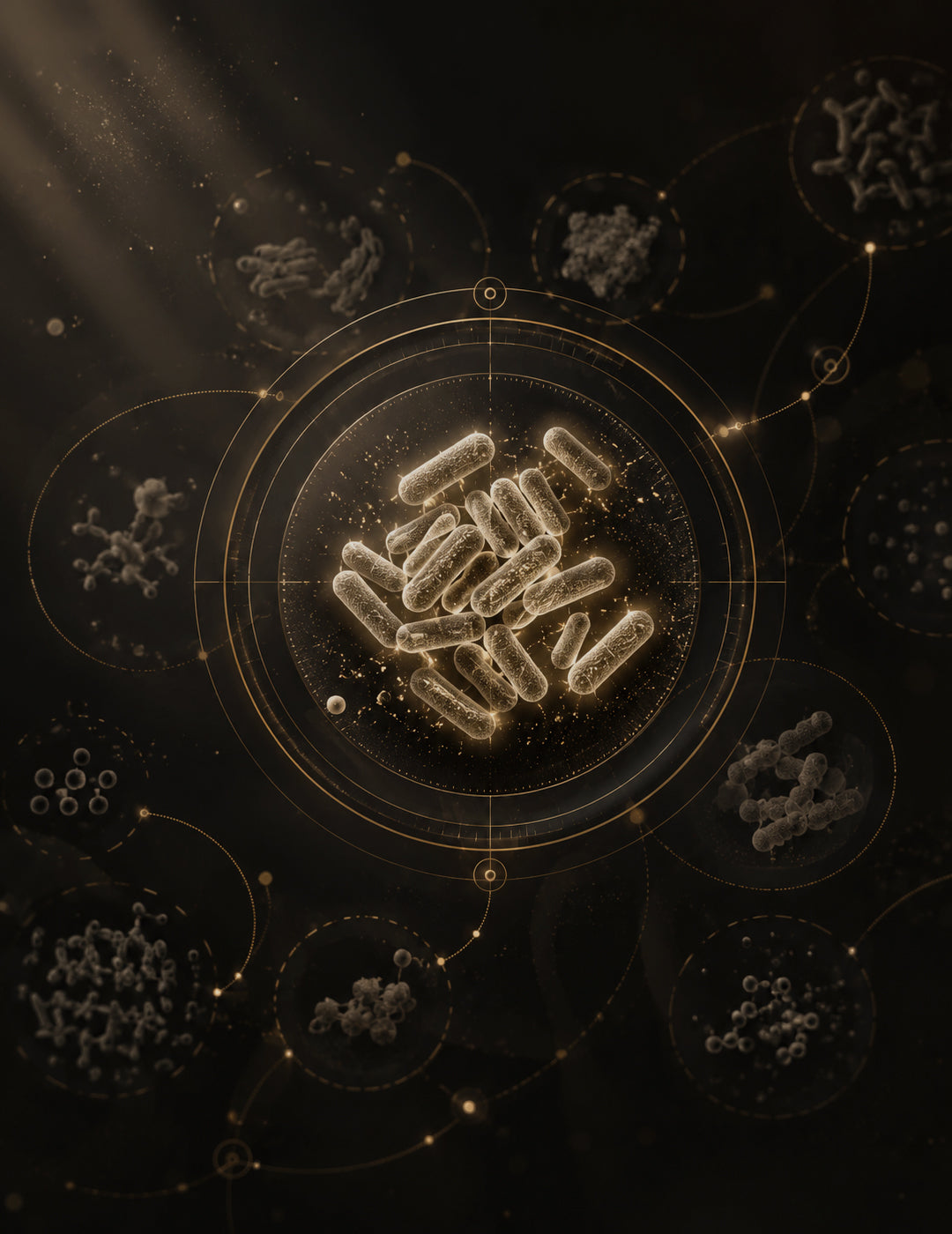 Imagem com cepas probioticas e tecnologia mostrando a importancia da cepa para o rastreio cientifico do probiotico