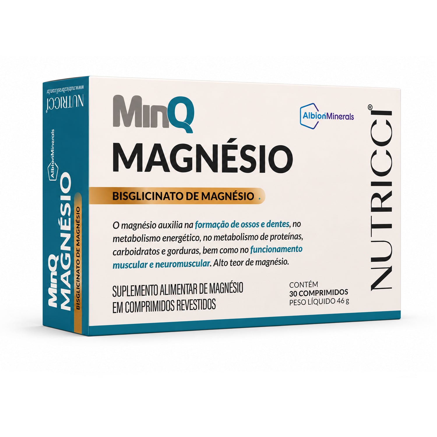 Ming Magnesio Bisglicinato com Albion Minerals Nutricci