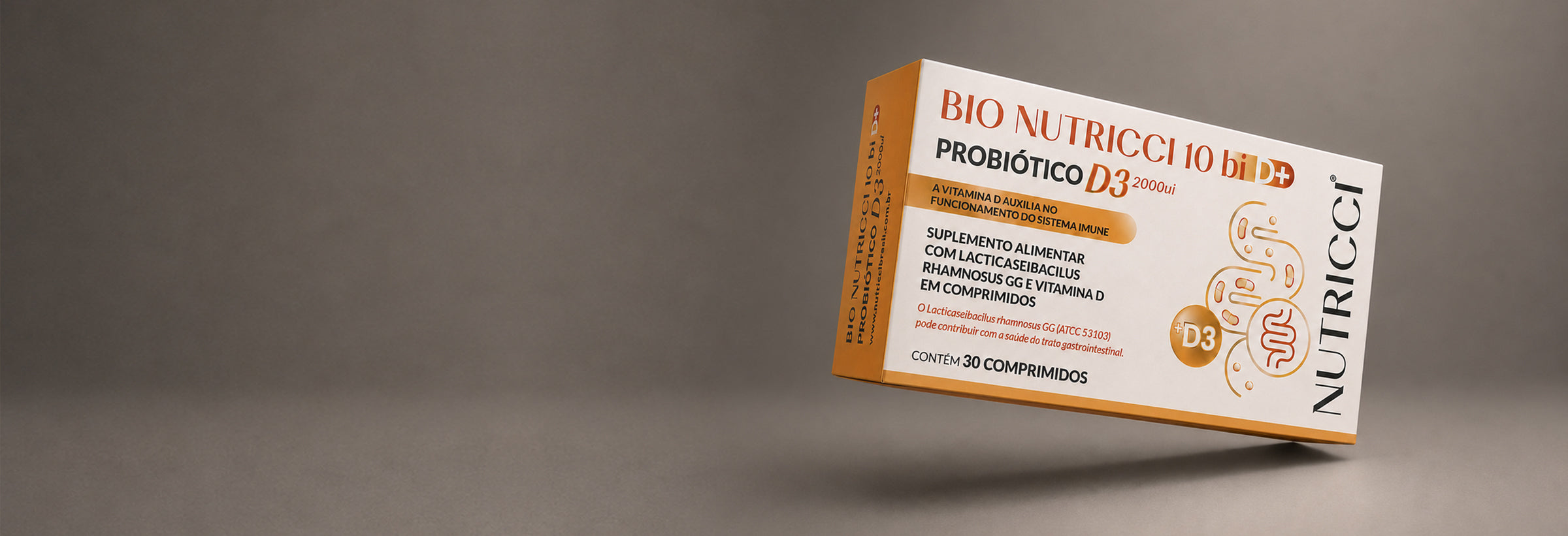 Probiotico LGG bionutric com vitamina D3 30 comprimidos